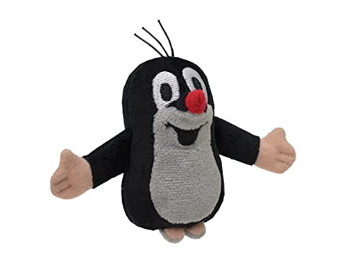 Fingerpuppe Plüsh Tierhandpuppe 8 cm Original Der Kleine Maulwurf Schwarzes klassisches Design Handpuppe Handspielpuppe für Kinder Jungen Mädchen von MORAVSKÁ ÚSTŘEDNA BRNO, d.u.v.