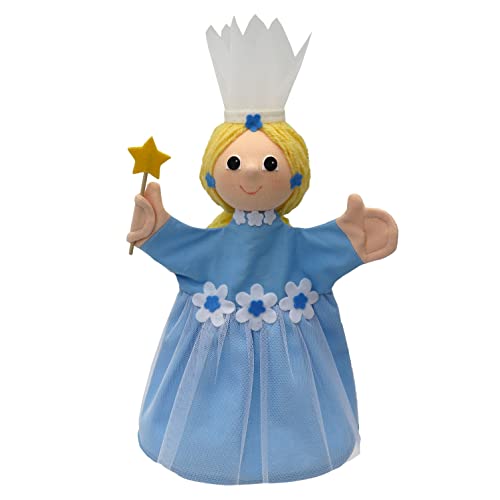 Handpuppe Puppe Handspielpuppe Plüschpuppe Märchenfigur Fee 34 cm, Ideal für Puppentheatre und Rollenspiele, für Kinder Baby Jungen Mädchen von Generic