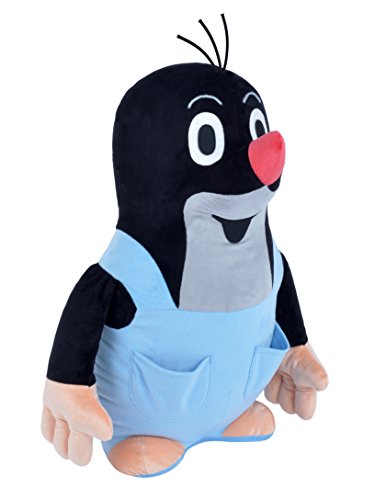 Plüschtier Kuscheltier 50 cm Original Der Kleine Maulwurf mit Blau Hose, Stehend Stofftier Schmusetier für Kinder Baby Jungen Mädchen von Zden?k Miler