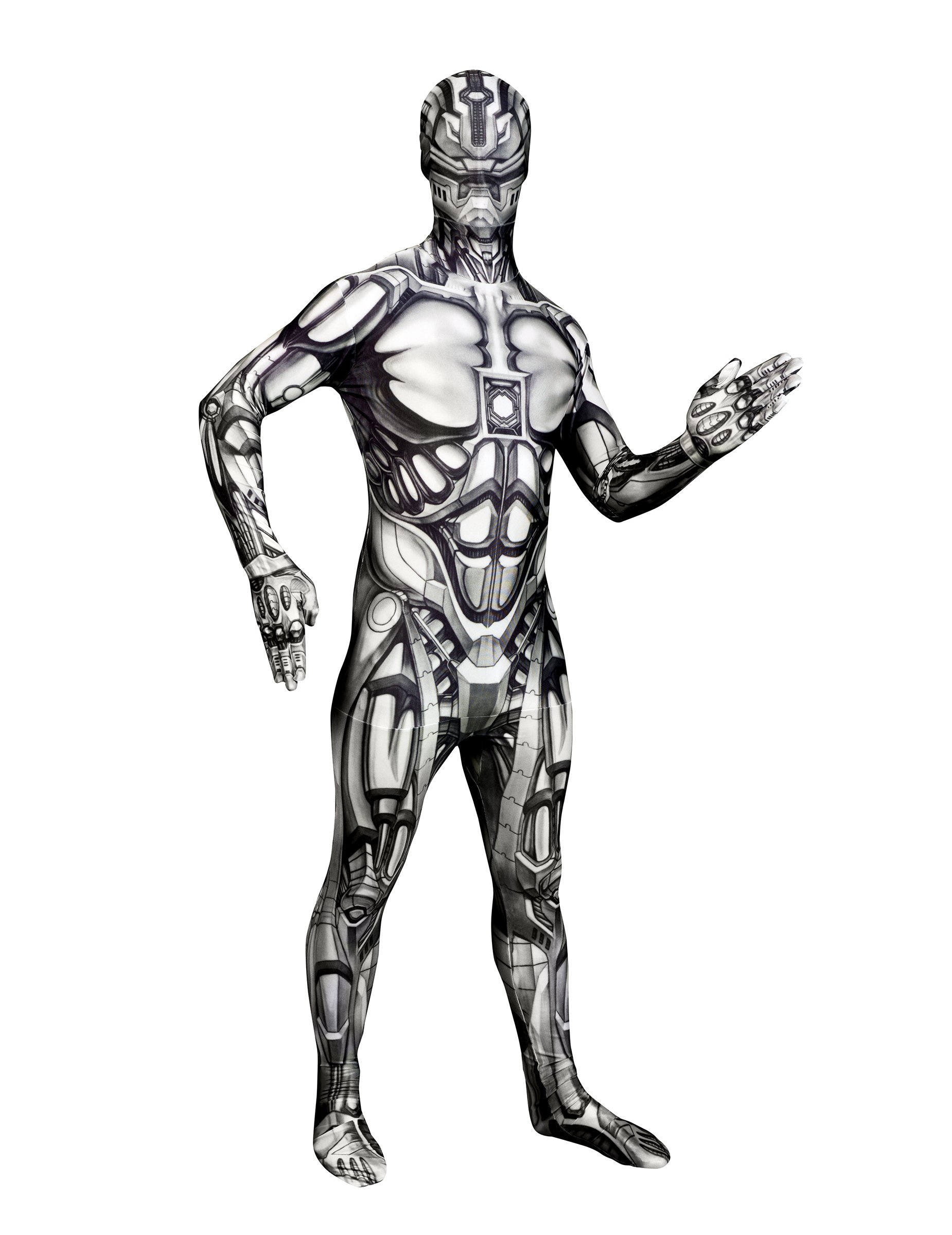 Android Morphsuit Halloween Roboter schwarz-weiss von MORPHSUITS