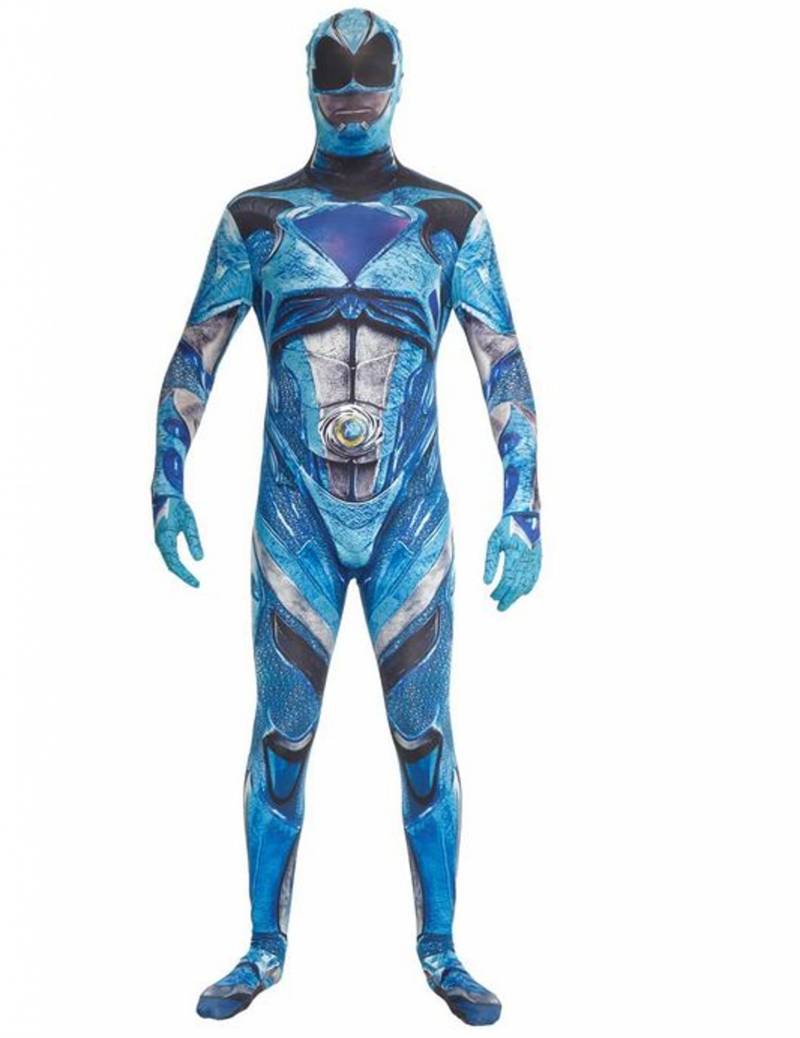 Power Rangers Morphsuits Anzug für Erwachsene blau von MORPHSUITS