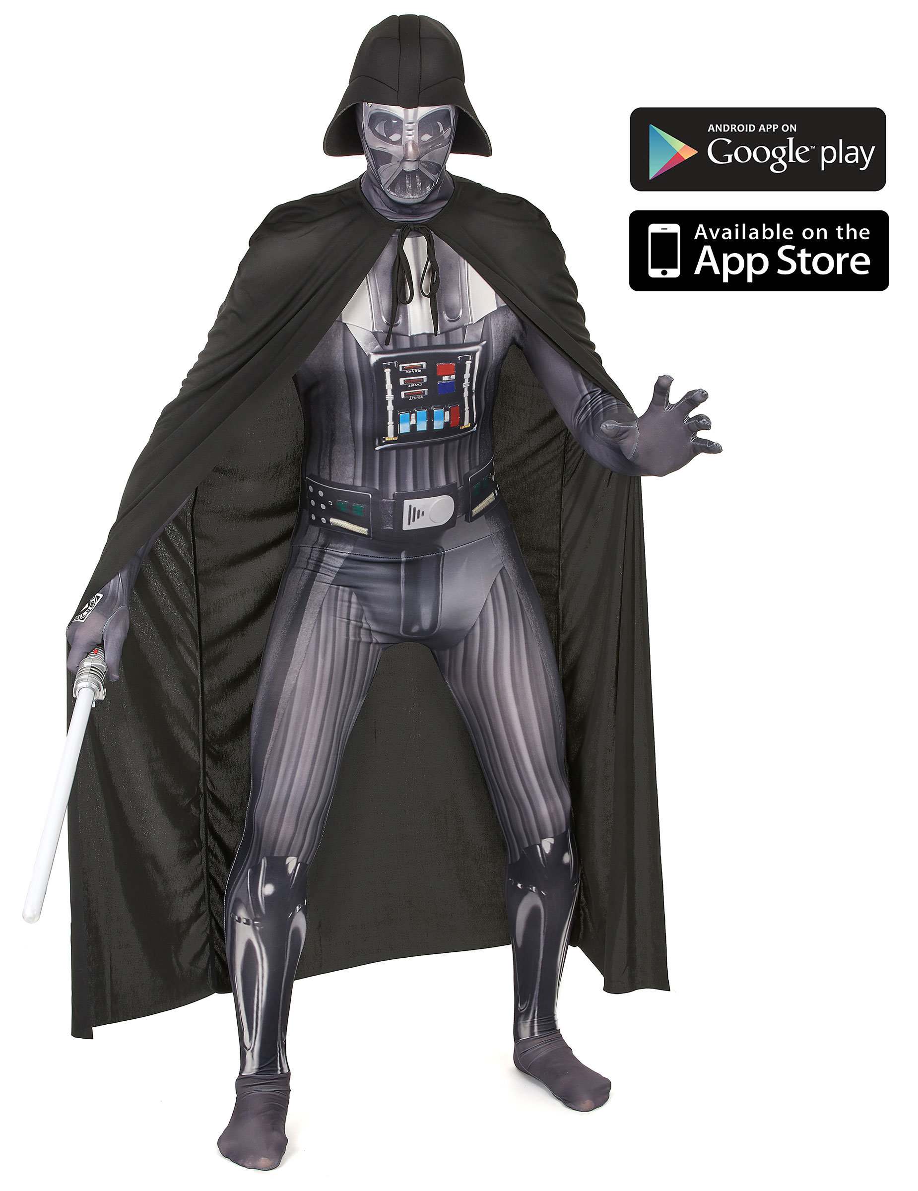 Star Wars Darth Vader Digital Morphsuit Lizenzware schwarz von MORPHSUITS