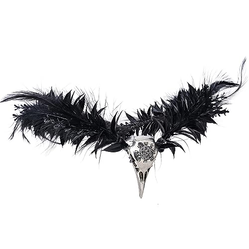 MOSTORY Gothic schwarze Federkrone für Hexe, Halloween, Cosplay MOSTORY Gothic schwarze Federkrone für Hexe, Halloween, Cosplay von MOSTORY