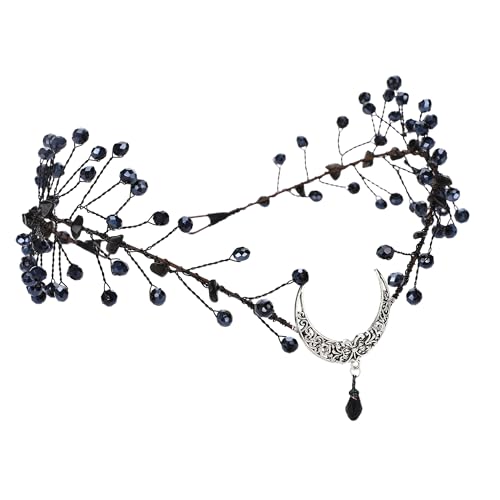 MOSTORY Schwarze Gothic-Elfenkrone - Dunkelelfenkreis Haarband Gothic Mittelalter Krone Elfen Keltischer Kopfschmuck für Renaissance Ren Faire Cosplay Halloween Party Dunkle Hochzeit Maskerade MOSTORY Schwarze Gothic-Elfenkrone - Dunkelelfenkreis Haarband Gothic Mittelalter Krone Elfen Keltischer Kopfschmuck für Renaissance Ren Faire Cosplay Halloween Party Dunkle Hochzeit Maskerade von MOSTORY