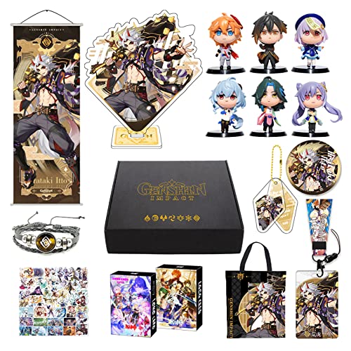 Genshin Impact Box inkl. 10 Genshin Impact Merch Geschenk und Sammlung für Fans (Arataki Itto) von MOTAO