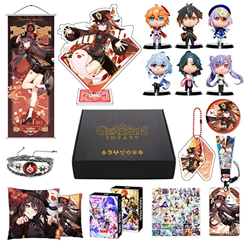 Genshin Impact Box inkl. 10 Genshin Impact Merch Geschenk und Sammlung für Fans (Hu Tao) von MOTAO