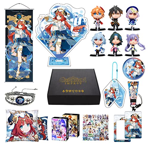 Genshin Impact Box inkl. 10 Genshin Impact Merch Geschenk und Sammlung für Fans (Nilou) von MOTAO