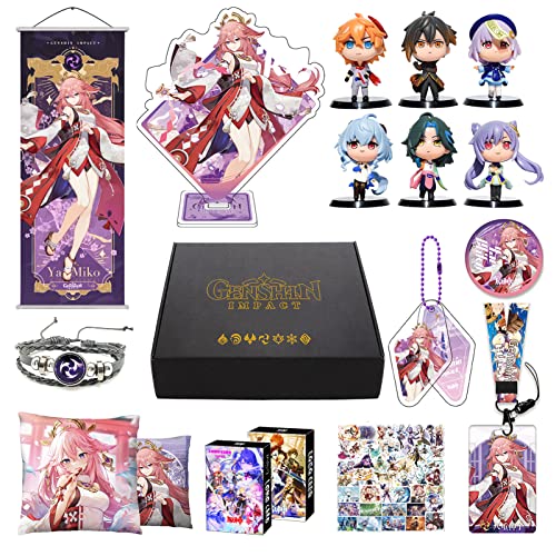 Genshin Impact Box inkl. 10 Genshin Impact Merch Geschenk und Sammlung für Fans (Yae Miko) von MOTAO