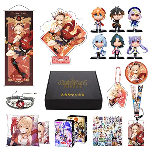 Genshin Impact Box inkl. 10 Genshin Impact Merch Geschenk und Sammlung für Fans (Yoimiya) von MOTAO