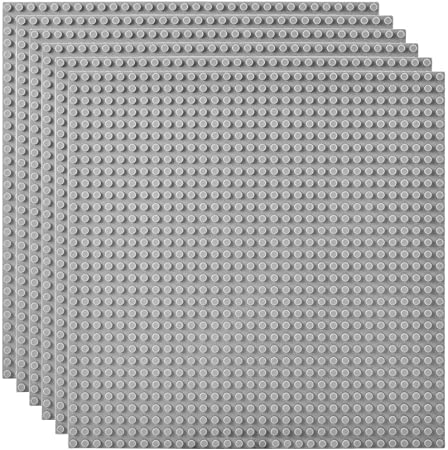 6-teiliges Module-Set, kompatibel mit den meisten Marken, 25,25 cm, graue Bodenplatte, kompatibel mit klassischen Legosteinen von MOTHAF