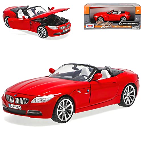 B-M-W Z4 Z 4 Roadster Rot Cabrio E89 Ab 2009 1/24 Motormax Modellauto Modell Auto von Guoml