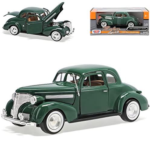 MOTORMAX Chevrolet Chevy Coupe 1939 Oldtimer 1/24 Modellauto Modell Auto von MOTORMAX