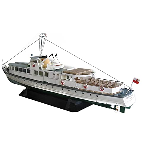 MOUDOAUER 1/100 Polnische Ostsee Flotte Küste Ferry Lilla Weneda Schiff Papier Modellset Schiff Papiermodell Handmade Modell (unmontiert) Mini Model Collection von MOUDOAUER