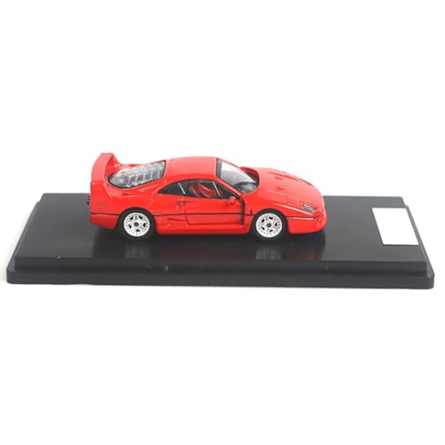 MOUDOAUER 1/64 Maßstab F40 Rot Rennwagen Modell Geschenke für Jungen Erwachsene Geburtstag von MOUDOAUER