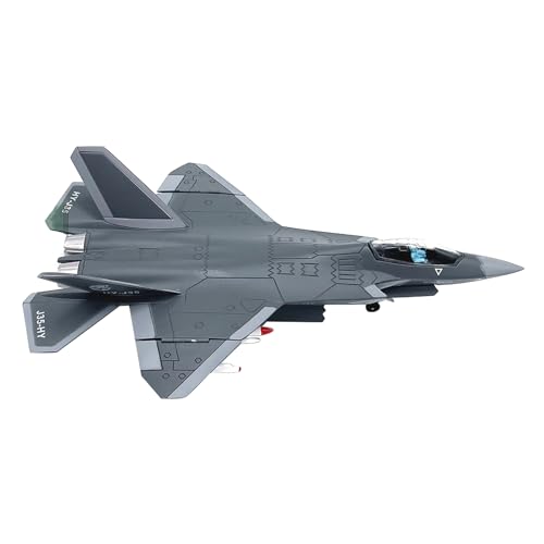 MOUDOAUER 1:100 Scale China Air Force J-35 Fighter Model Alloy Model Diecast Plane Model for Collection von MOUDOAUER