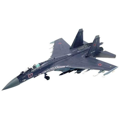 MOUDOAUER 1:100 Scale Russian Su-35 Super Flanker Fighter Model Alloy Model Diecast Plane Model for Collection von MOUDOAUER