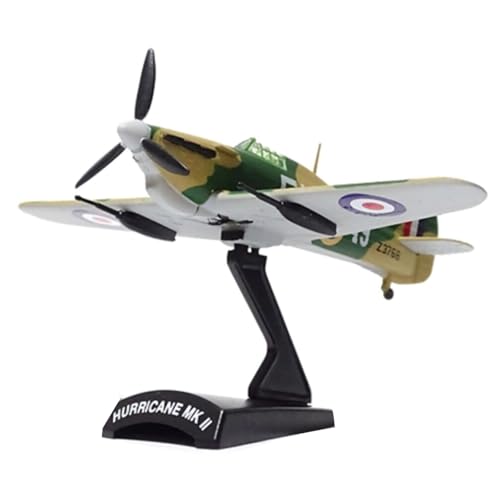 MOUDOAUER 1:110 Scale WWII UK Hurricane MKII Fighter Model Alloy Model Diecast Plane Model for Collection von MOUDOAUER