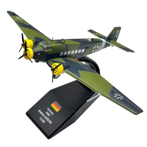 MOUDOAUER 1:144 Deutsche Luftwaffe Junkers Ju52 Transportflugzeug Modell Simulation Flugzeugmodell Luftfahrtmodell Flugzeug Kits für Sammlung und Geschenk von MOUDOAUER