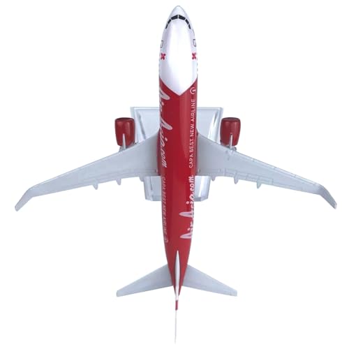 MOUDOAUER 1:400 Alloy Red Air Asia Airlines B737 Flugzeugmodell Flugzeugmodell Simulation Luftfahrtwissenschaft Ausstellungsmodell von MOUDOAUER