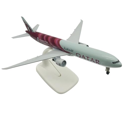 MOUDOAUER 1:400 Katar Weltmeisterschaft B777 Flugzeug Modell Simulation Flugzeug Modell Luftfahrt Modell Flugzeug Kits für Sammlung und Geschenk von MOUDOAUER
