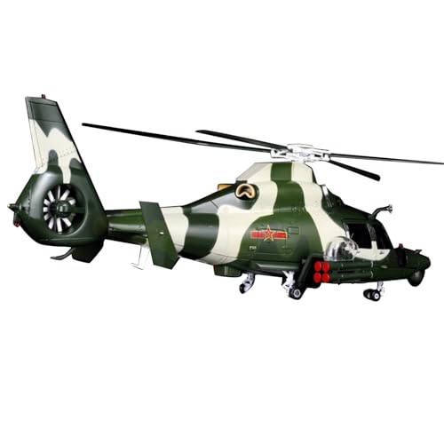 MOUDOAUER 1:48 Scale China Air Force Z-9 Hubschrauber Modell Legierung Modell Druckguss Flugzeug Modell für Sammlung von MOUDOAUER