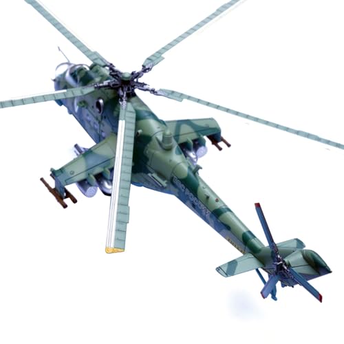 MOUDOAUER 1:72 Scale Russian Army Mi-24V Helicopter Aircraft Model Alloy Model Diecast Plane Model for Collection von MOUDOAUER