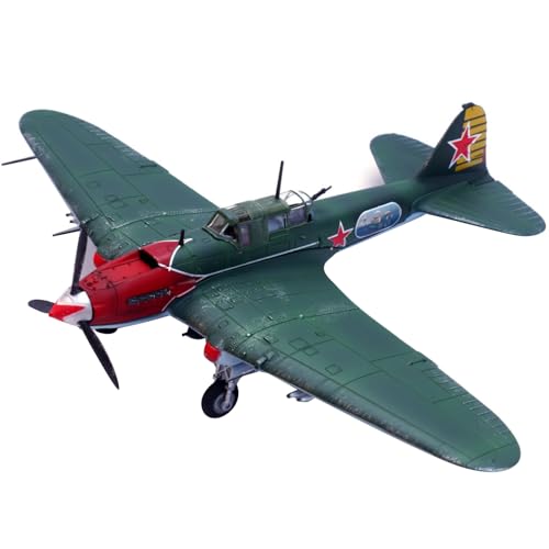 MOUDOAUER 1:72 Scale WWII Sowjeet Ilyushin IL-2 Shturmovik Attack Aircraft Model Alloy Model Diecast Plane Model for Collection von MOUDOAUER