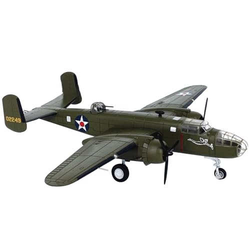 MOUDOAUER 1:72 WWII US Mitchell B-25B Bombermodell Legierung Modell Druckguss Flugzeug Modell für Sammlung von MOUDOAUER