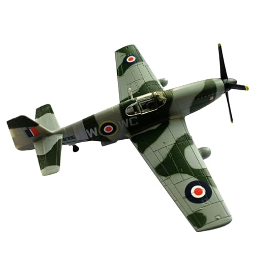 MOUDOAUER 1:72 WWII United Kingdom P-51 Mustang Fighter Model Alloy Model Diecast Plane Model for Collection von MOUDOAUER