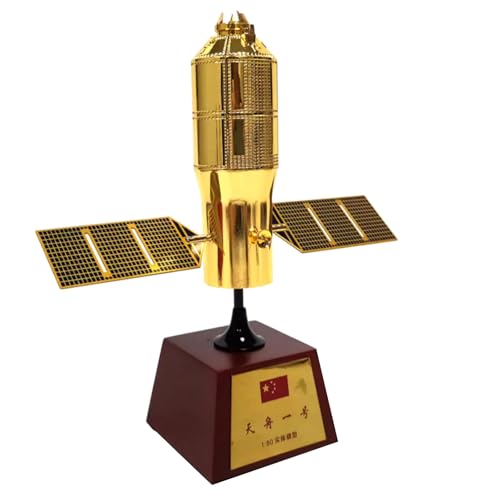 MOUDOAUER 1:80 Alloy China Tianzhou-1 Fracht Raumschiff Raumschiff Modell Luftfahrt Satelliten Modell Simulation Luftfahrt Wissenschaft Ausstellungsmodell von MOUDOAUER