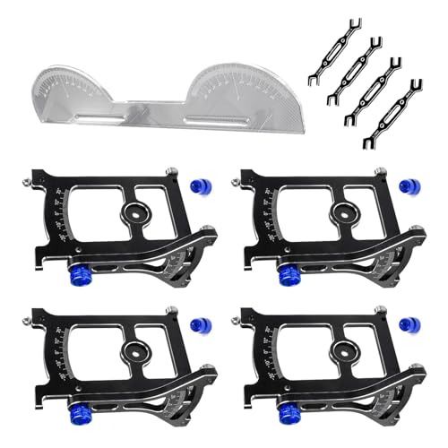 MOUDOAUER Aluminiumlegierung RC Car Gauge Camber Setup System mit Spannschloss RC Car Upgrade Teile für 1/10 RC Car von MOUDOAUER