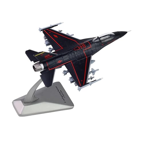 MOUDOAUER Maßstab 1:100 US Air Force F-16C Fighting Falcon Fighter Modell Legierung Modell Druckguss Flugzeug Modell für Sammlung von MOUDOAUER