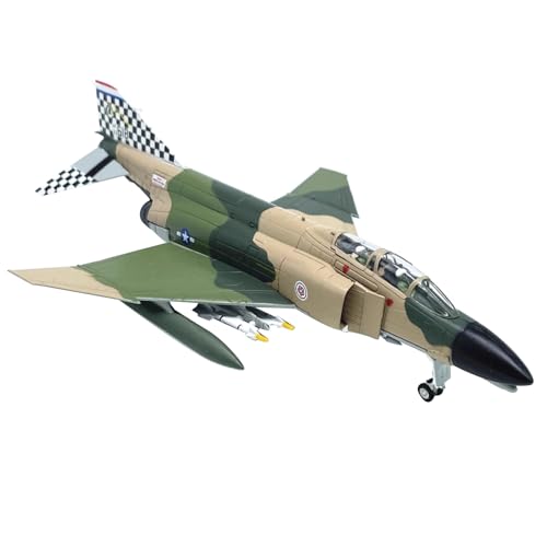 MOUDOAUER Maßstab 1:100 US F-4C Phantom II Fighter Modell Legierung Modell Druckguss Flugzeug Modell für Sammlung von MOUDOAUER