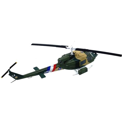 MOUDOAUER Maßstab 1:100 US UH-1F Hubschrauber Flugzeugmodell Legierung Modell Druckguss Flugzeug Modell für Sammlung von MOUDOAUER