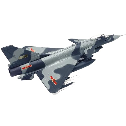 MOUDOAUER Maßstab 1:144 Chinese Air Force J-10 Vigorous Dragon Fighter Modell Legierung Modell Druckguss Flugzeug Modell für Sammlung von MOUDOAUER