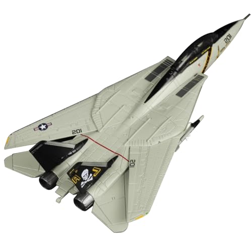 MOUDOAUER Maßstab 1:144 US Navy F-14 Tomcat Fighter Modell Legierung Modell Druckguss Flugzeug Modell für Sammlung von MOUDOAUER