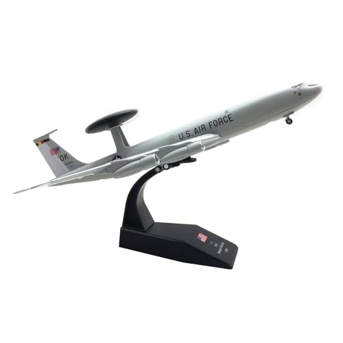 MOUDOAUER Maßstab 1:200 US E-3 E3 Sentry AWACS Frühwarnung Flugzeug Modell Legierung Modell Druckguss Flugzeug Modell für Sammlung von MOUDOAUER