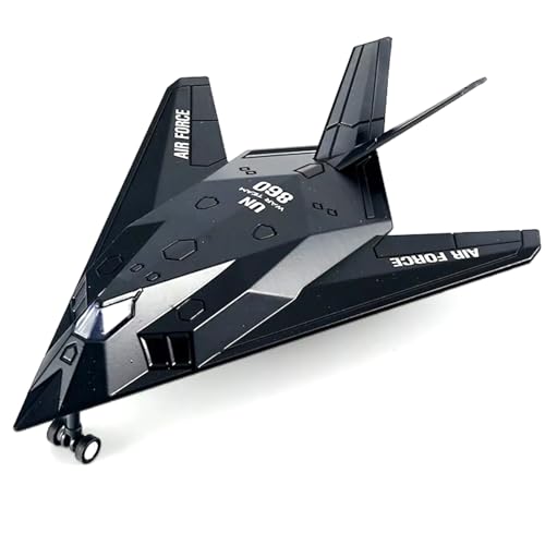 MOUDOAUER Maßstab 1:300 US F-117 Nighthawk Stealth Attack Fighter Modell Legierung Modell Druckguss Flugzeugmodell für Sammlung von MOUDOAUER