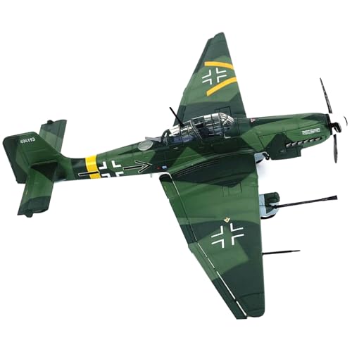 MOUDOAUER Maßstab 1:72 German Stuka JU-87G2 Angriffsflugzeug Modell Legierung Modell Druckguss Flugzeug Modell für Sammlung von MOUDOAUER