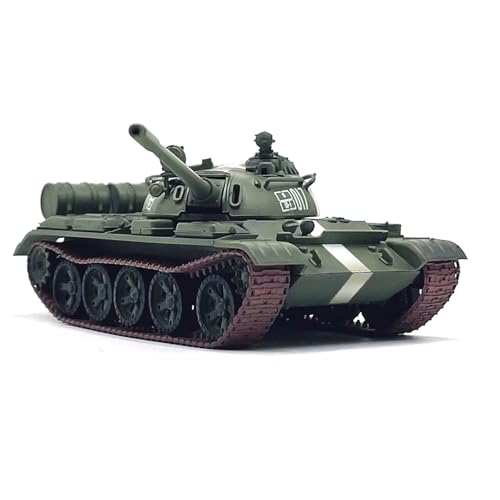 MOUDOAUER Maßstab 1:72 Kunststoff Sowjetische Armee T-55 Panzer Modell Kämpfer Militär Modell Druckguss Panzer Modell für Sammlung von MOUDOAUER