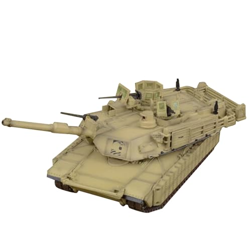 MOUDOAUER Maßstab 1:72 Legierung US Army M1A2 TUSK I Panzermodell Kämpfer Militärmodell Druckguss Panzer Modell für Sammlung von MOUDOAUER