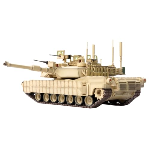 MOUDOAUER Maßstab 1:72 Legierung US Army M1A2 TUSK II Panzermodell Kämpfer Militärmodell Druckguss Panzer Modell für Sammlung von MOUDOAUER