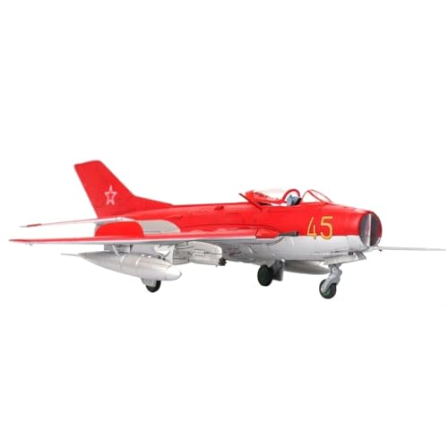 MOUDOAUER Maßstab 1:72 Sowjetisches MiG-19 Fighter Modell Legierung Modell Druckguss Flugzeug Modell für Sammlung von MOUDOAUER