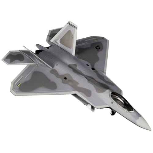 MOUDOAUER Maßstab 1:72 US Air Force F-22 Raptor Fighter Modell Legierung Modell Druckguss Flugzeug Modell für Sammlung von MOUDOAUER