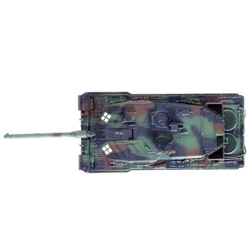 MOUDOAUER Maßstab 1:72 Ukraine Leopard 2A6 Main Battle Tank Modell Fighter Militär Modell Druckguss Panzer Modell für Sammlung von MOUDOAUER