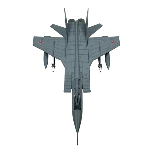 MOUDOAUER MiG-31 Abfangflugzeug im Maßstab 1:72, Überschalljägermodell, Legierungsmodell, Druckguss, Flugzeugmodell für Sammlung von MOUDOAUER