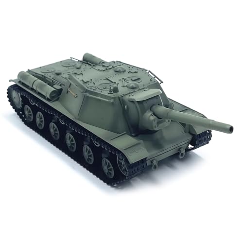 MOUDOAUER Sowjetisches SU-152-Panzermodell im Maßstab 1:72, Kunststoff-Kämpfer, Militärmodell, Druckguss, Panzer-Modell für Sammlung von MOUDOAUER