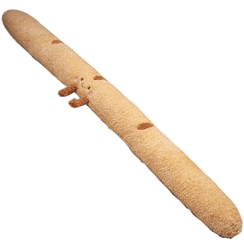 Essen-Plüschtiere, Brot-Plüsch, Brotkissen, süßes Plüsch, 119, 4 cm lang, Essen-Plüschtiere, weiches Cartoon-Körperkissen zum Schlafen und Umarmen, dekoratives, waschbares Ganzkörperkissen mit Reißver von MOUNTTU