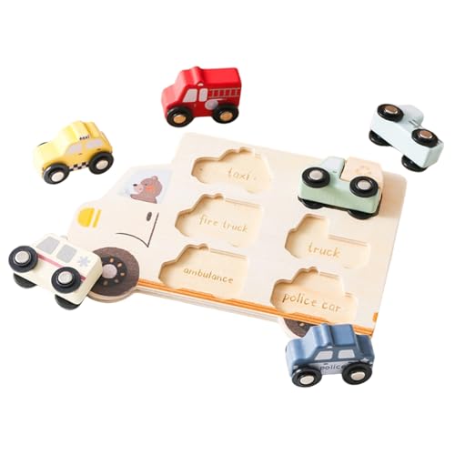 Formpuzzle, Holzautos-Formsortierer, Frühpädagogisches Kleinkindpuzzle für Jungen und Mädchen, Geschenk für Kleinkindpuzzles, Holzspielzeug, Formpuzzle, Formsortierer Formpuzzle, Holzautos-Formsortierer, Frühpädagogisches Kleinkindpuzzle für Jungen und Mädchen, Geschenk für Kleinkindpuzzles, Holzspielzeug, Formpuzzle, Formsortierer von MOUNTTU