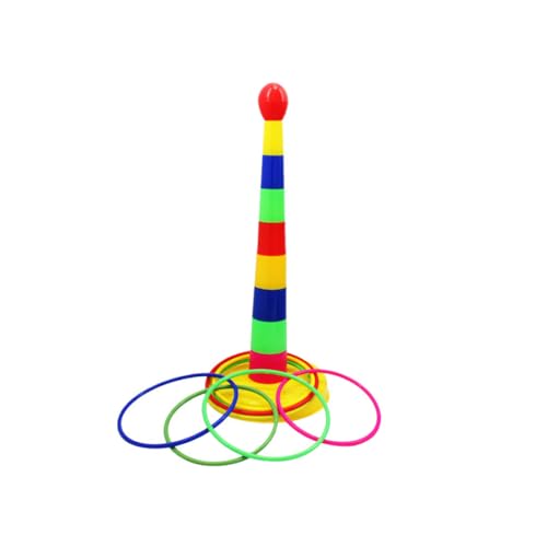MOUNTTU Für Kinder, Rainbow Ferrule Ring Plastik -Wurfring -Set abnehmbarer Sportring für Wurfspiele von MOUNTTU